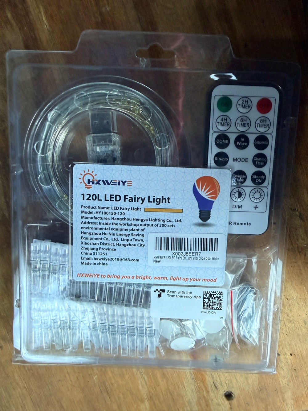 120 LED Fairy Light String - Warm White
